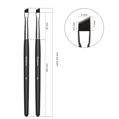 Professional eyebrow brushes by BrowXenna®